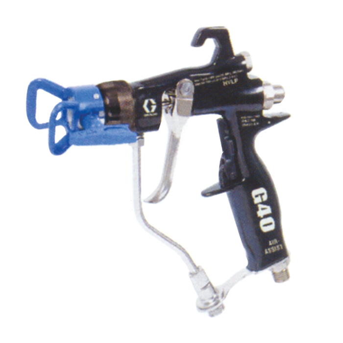 High-pressure gas-mixing spray gun