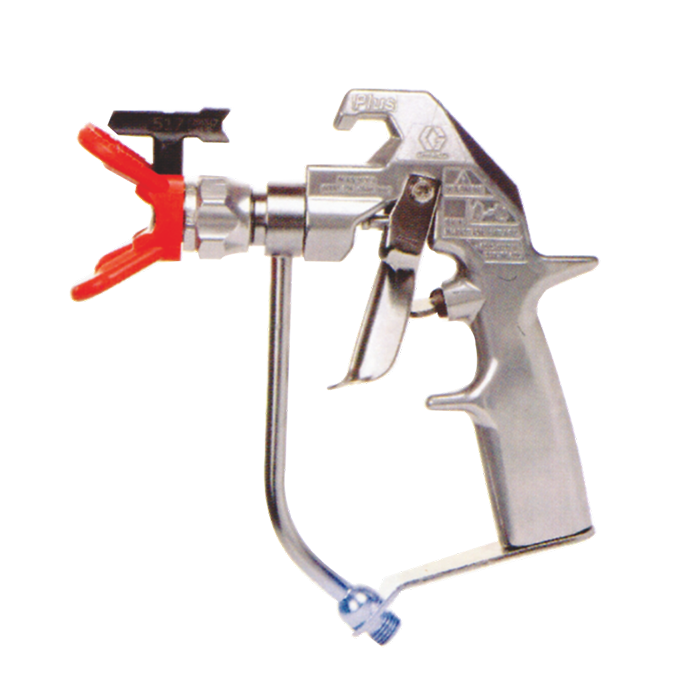 High-pressure air-free spray gun