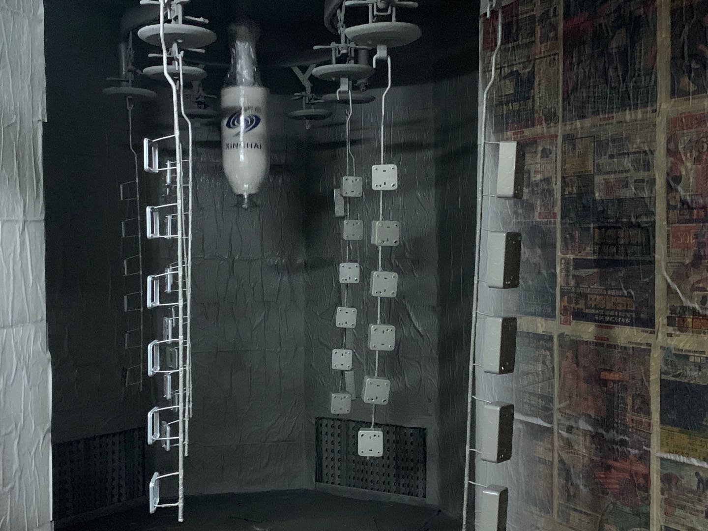 Switch panel DISK electrostatic spraying